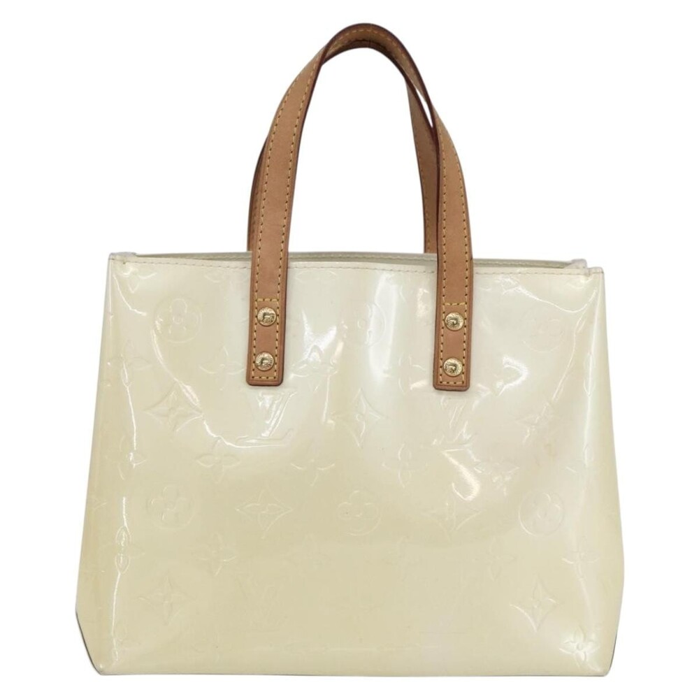 Louis Vuitton Monogram Vernis Reade PM Handbag Perle White